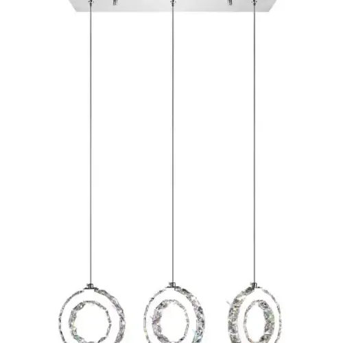 CWI LIGHTING RING LED LINEAR CHANDELIER 5417P24ST-RC-A vaughan