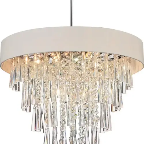 CWI LIGHTING FRANCA 8-LIGHT CHANDELIER 5523P22C (Off White) niagara
