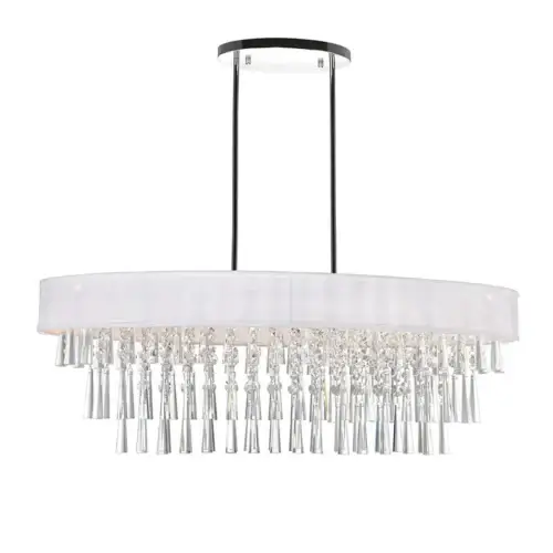 CWI LIGHTING FRANCA 8-LIGHT CHANDELIER 5523P38C-O (Off White) trenton