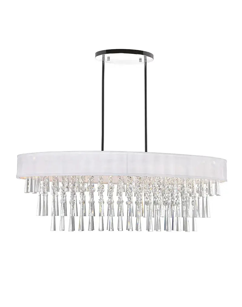 CWI LIGHTING FRANCA 8-LIGHT CHANDELIER 5523P38C-O (Off White) trenton