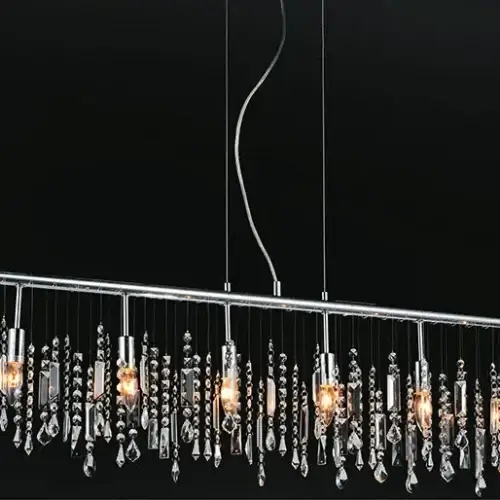 CWI LIGHTING JANINE 6-LIGHT LINEAR CHANDELIER 5549P46C laval