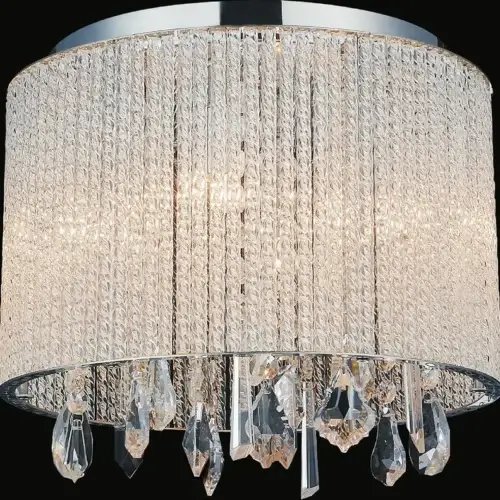 CWI LIGHTING BENSON 4-LIGHT FLUSH MOUNT 5562C12C Clear sarnia