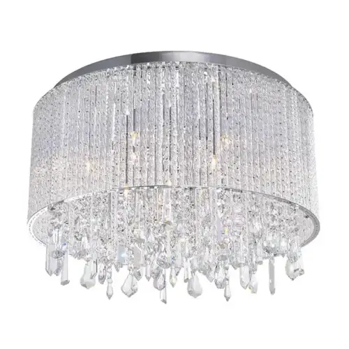 CWI LIGHTING BENSON 6-LIGHT FLUSH MOUNT 5562C16C Clear godridge