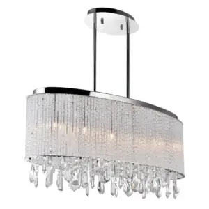 CWI LIGHTING BENSON 5-LIGHT LINEAR CHANDELIER 5562P26C-O Clear montreal