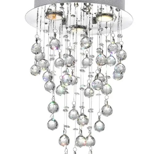 CWI LIGHTING RAIN DROP 3-LIGHT FLUSH MOUNT 6601C12C aurora