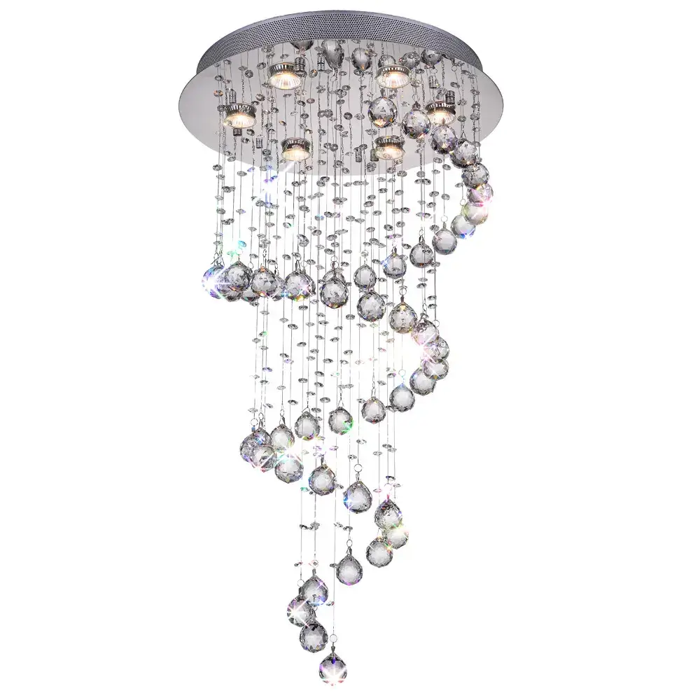 CWI LIGHTING SPIRAL 6-LIGHT FLUSH MOUNT 6603C20C(H:35) caledon