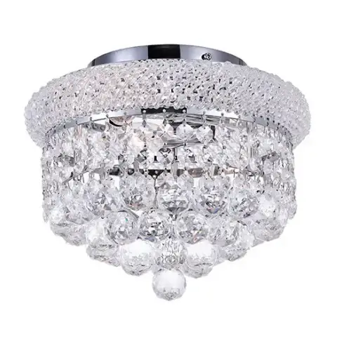 CWI LIGHTING EMPIRE 3-LIGHT FLUSH MOUNT CHROME 8001C10C halifax