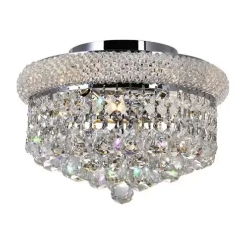 CWI LIGHTING EMPIRE 3-LIGHT FLUSH MOUNT CHROME 8001C12C edmonton