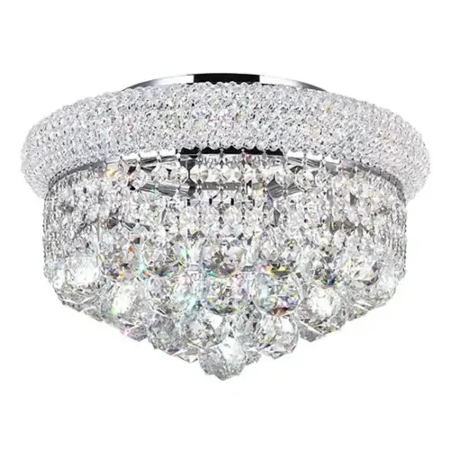 CWI LIGHTING EMPIRE 4-LIGHT FLUSH MOUNT CHROME 8001C14C vancouver