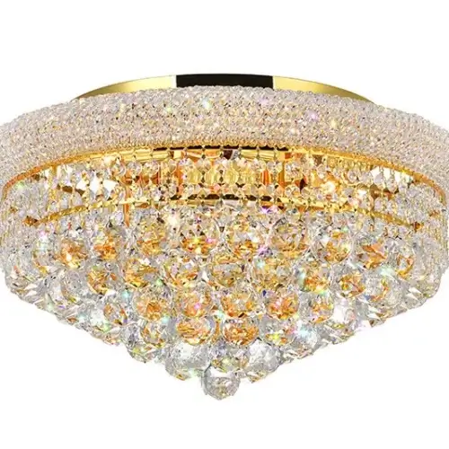 CWI LIGHTING 8-LIGHT FLUSH MOUNT GOLD 8001C20G nobleton