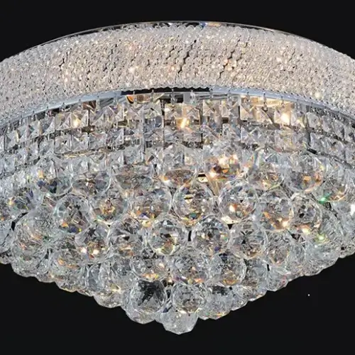 CWI LIGHTING EMPIRE 13-LIGHT FLUSH MOUNT 8001C24C aurora