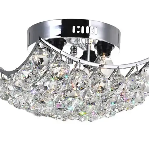 CWI LIGHTING QUEEN 4-LIGHT FLUSH MOUNT 8038C10C-S kleinburg