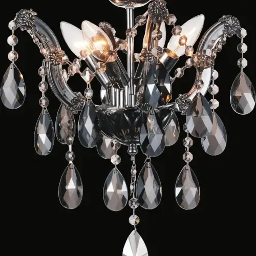 CWI LIGHTING PAYTON 4-LIGHT FLUSH MOUNT 8418C14C-4(Smoke) collingwood