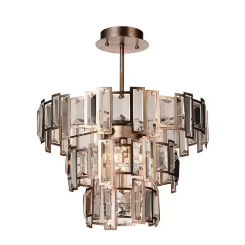 CWI LIGHTING QUIDA 5-LIGHT FLUSH MOUNT 9903C18-5-193 burlington