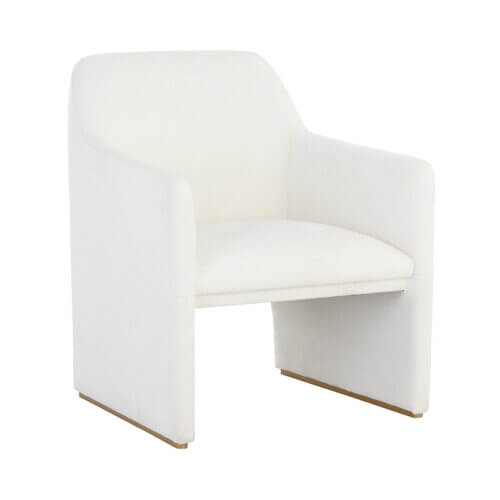 SUNPAN Doreen Lounge Chair Lux Brass - Rubino White 107952 toronto