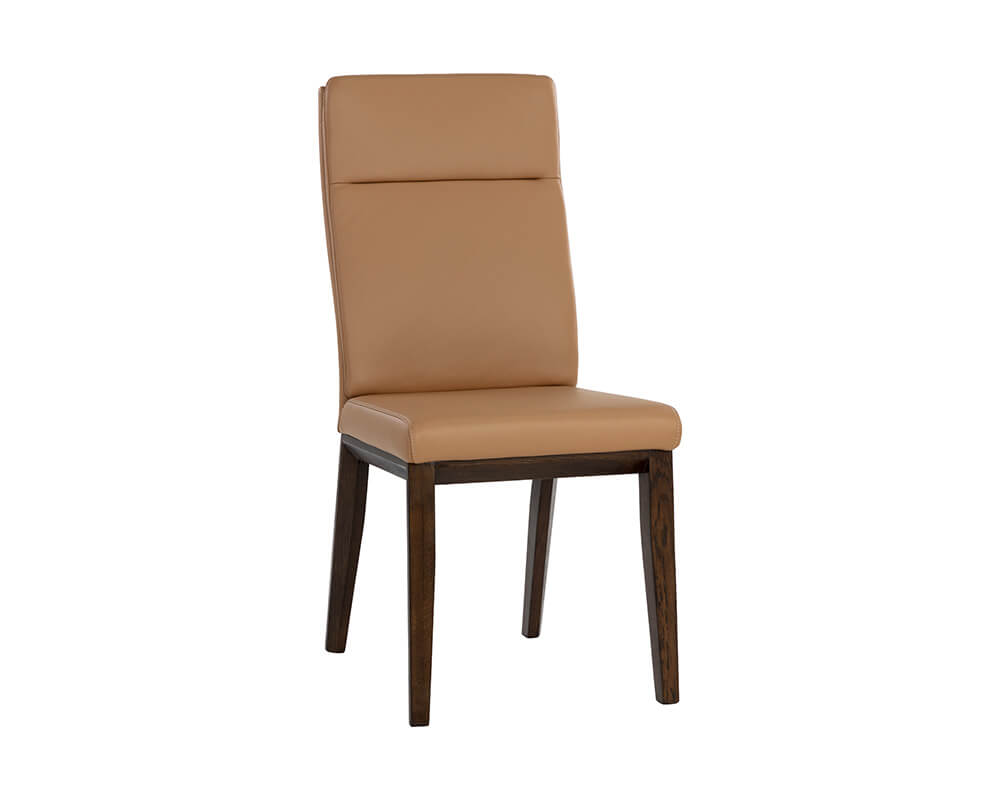 SUNPAN Cashel Dining Chair - Linea Wood Leather SET OF TWO 108094 nobleton