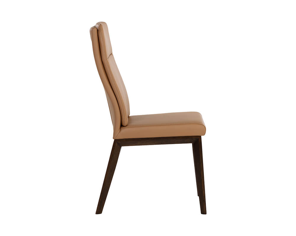 SUNPAN Cashel Dining Chair - Linea Wood Leather SET OF TWO 108094 nobleton
