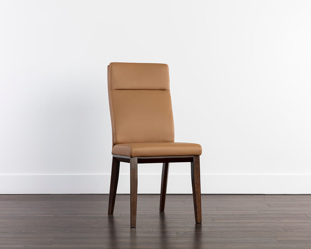 SUNPAN Cashel Dining Chair - Linea Wood Leather SET OF TWO 108094 nobleton