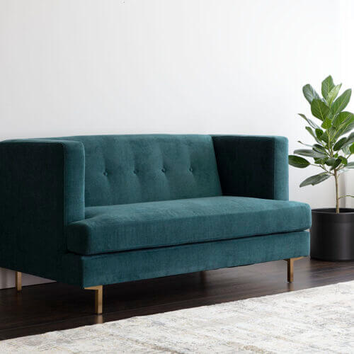 SUNPAN Sheridan Sofa Danny Teal 108430 toronto