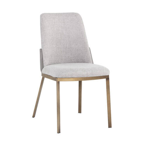 SUNPAN Marie Dining Chair Belfast Heather Grey / Bravo Metal 108546 north york
