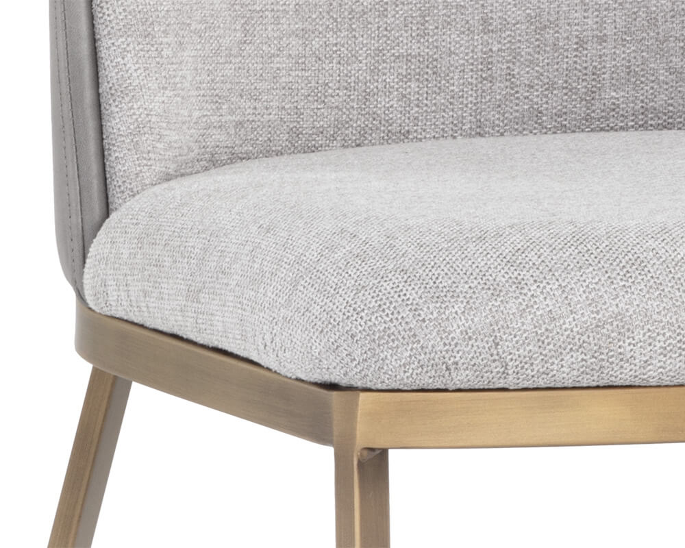SUNPAN Marie Dining Chair Belfast Heather Grey / Bravo Metal 108546 north york