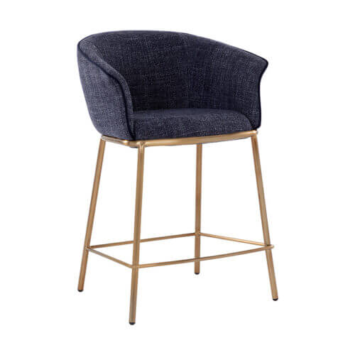 SUNPAN Nadine Counter Stool - Chacha Navy 108602 richmond hill
