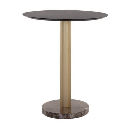 SUNPAN Monaco Bar Table Gold - Grey Marble / Charcoal Grey 108669 brampton