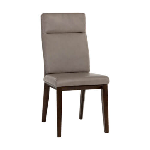 SUNPAN Cashel Dining Chair - Alpine Grey Leather SET OF TWO 108721 burlington