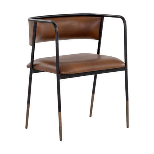 SUNPAN Brenan Dining Armchair Bravo Cognac 108946 calgary