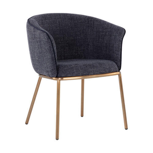 SUNPAN Nadine Dining Chair - Chacha Navy 109189 belleville