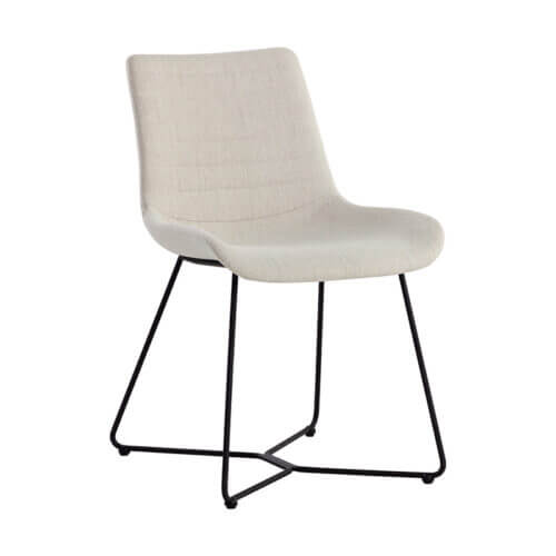 SUNPAN Gracen Dining Chair Mina Ivory 109214 godridge