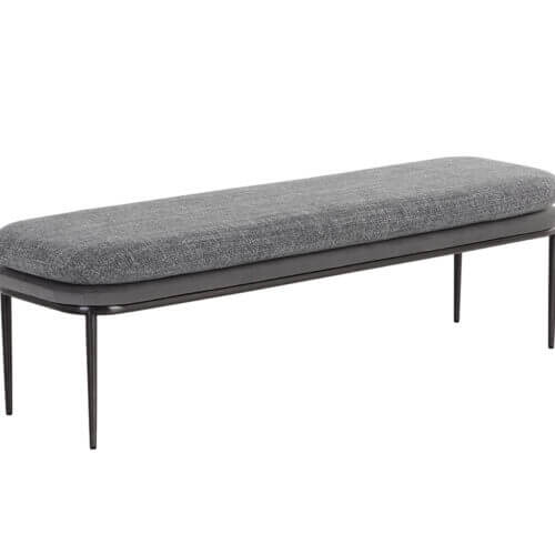 SUNPAN Koffi Bench - Gun Grey - Chacha Grey / Antonio Charcoal 109314 winnipeg