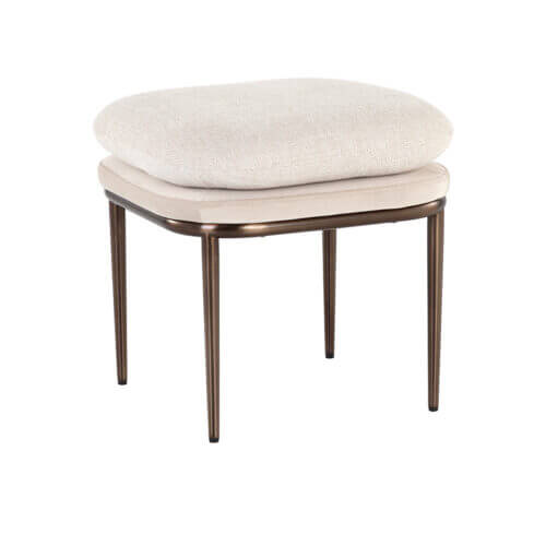 SUNPAN Koffi Stool - Dark Bronze - Chacha Cream / Meg Taupe 109315 oakville