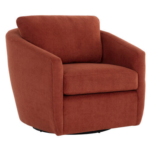 SUNPAN Irina Swivel Lounge Chair Treasure Russet 109447 aurora