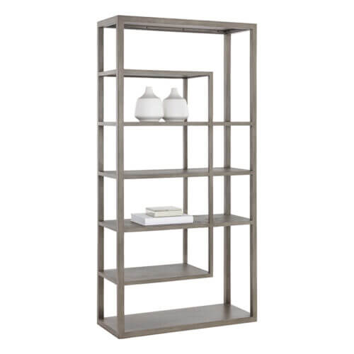 SUNPAN Kenzie Bookcase Grey 109601 vaughan