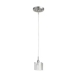 Satin Nickel Transitional Mini Pendant