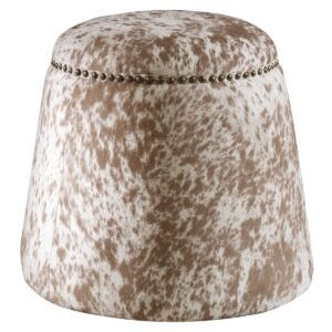 UTTERMOST GUMDROP OTTOMAN COW HIDE 23725 etobicoke