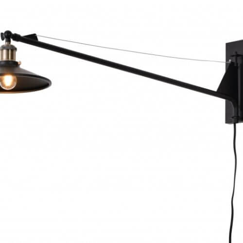 BETHEL BLACK EXTENDED ARM WALL LAMP DU55 winnipeg