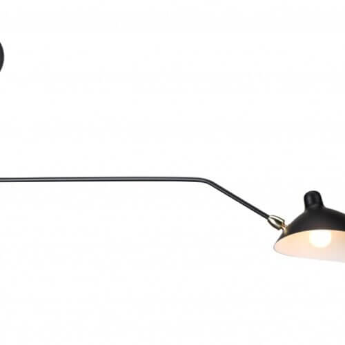 BETHEL MATTE BLACK ARMED WALL SCONCE BEL15 sarnia