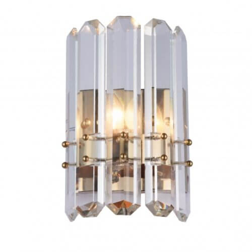 BETHEL GOLD FRAME WALL SCONCE MU55 aurora