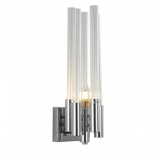 BETHEL SHINY NICKEL METAL FRAME WALL SCONCE MU54SHN north york