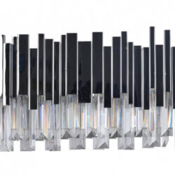 BETHEL CHROME STAINLESS STEEL FRAME WALL SCONCE MU11B-18CH trenton