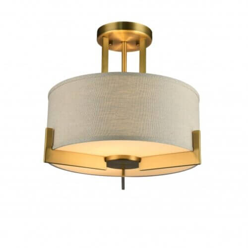 BETHEL ANTIQUE BRASS HAIRLINED SEMI FLUSH MOUNT KE2020/DR7 collingwood