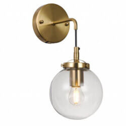 BETHEL GLASS GLOBE SHADE WALL SCONCE DU127 oakville