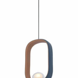 BETHEL LEATHER FRAME SINGLE PENDANT DLS13P10B aurora