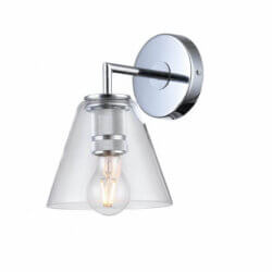 BETHEL CHROME METAL FRAME WALL SCONCE DU149W8CH fredericton