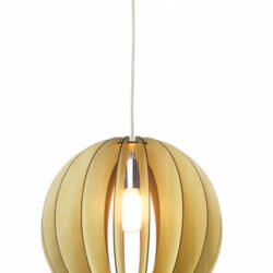 BETHEL NATURAL WOOD FRAME ORB SINGLE PENDANT JU03C15W vaughan