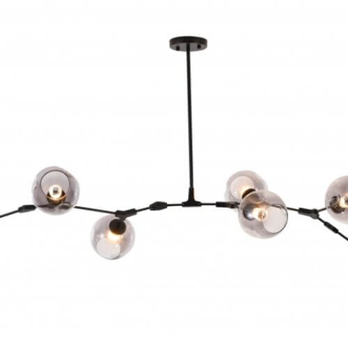 BETHEL BLACK METAL FRAME CHANDELIER DLS58C70B mississauga