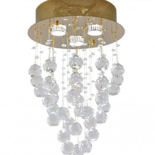 BETHEL GOLD SEMI FLUSH MOUNT LX03G laval