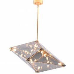 BETHEL GOLD FRAMED PRISIM CHANDELIER DLS55C30SM burlington